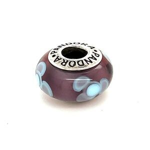 Pandora Purple Murano Flower Charm
